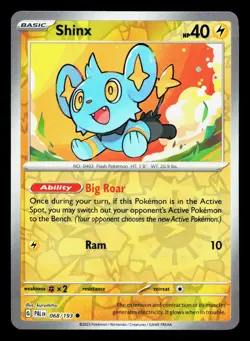 Shinx 068/193 Paldea Evolved NM Reverse Holo Pokemon Card TCG - Image 1