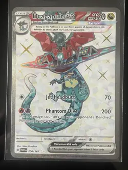 Pokemon Dragapult ex Sv06 Twilight Masquerade 200/167 Ultra Rare Holo 320 HP - Image 1