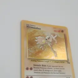 1999 Pokemon Hitmonlee Holo Fossil 7/62 - LP-Rare!!! - Image 3
