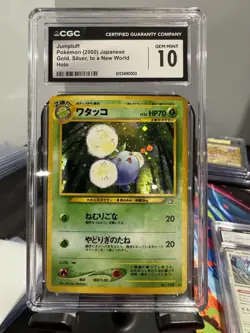 1999 Pokemon Jumpluff Neo Genesis #189 Holo Japanese CGC 10 GEM MINT - Image 1