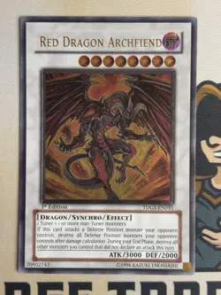TDGS-EN041 Red Dragon Archfiend Ultimate Rare 1st Edition YuGiOh! VLP EURO - Image 3