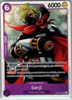 Sanji OP07-064 SR English 500 Years in the Future - One Piece Card - NM - Image 1