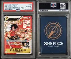 One Piece Card Game - Portgas D. Ace (#119) Serialized Top Prize-Asia PSA 10 - Image 3