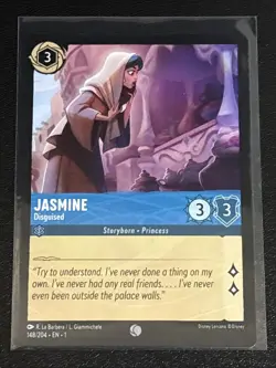 Disney Lorcana Aladdin Theme 6 Card Lot Jasmine/Genie - Image 3