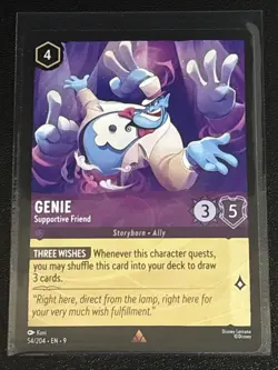 Disney Lorcana Aladdin Theme 6 Card Lot Jasmine/Genie - Image 5