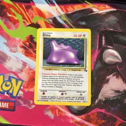 Pokemon TCG Ditto Fossil Holo Rare Card 3/62 Unlimited Vintage - Image 1