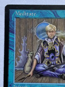 Magic the Gathering - Meditate - 1997- Tempest - MTG - Reserved List- MP - Image 2