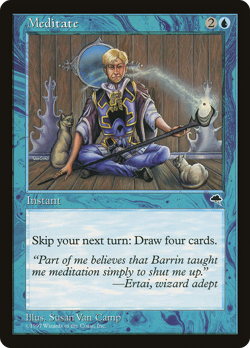 Meditate #76 (MP) Tempest TMP Magic MTG - Image 1