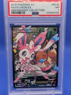 Pokemon XY Generations Sylveon EX Full Art RC32-32 Radiant Collection 2016 PSA 7 - Image 1