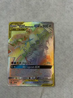 Pokemon Moltres & Zapdos & Articuno GX 69/68 Hidden Fates Secret Rare Full Art … - Image 1