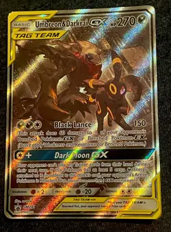 2020 Pokemon TCG Sun and Moon Umbreon & Darkrai GX Black Star Promo #SM241 - LP - Image 1