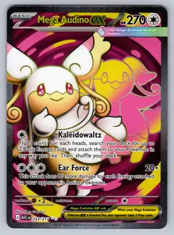 Mega Audino ex 253/217 Ultra Rare ME: Ascended Heroes Pokemon Near Mint - Image 1