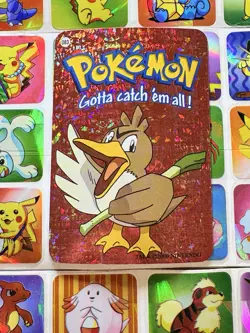 Pokemon 151 Vintage Pocket Monsters Vending HOLO Prism Sticker 2000 Nintendo - Image 4