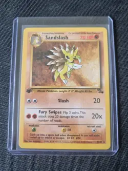Pokemon - Sandslash - Fossil - 1st Edition - 41/62 - Near Mint + - Image 1