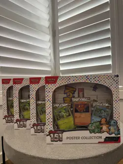 Nintendo Pokemon TCG Scarlet & Violet 151 Poster Collection Boxes x 4 BRAND NEW - Image 1