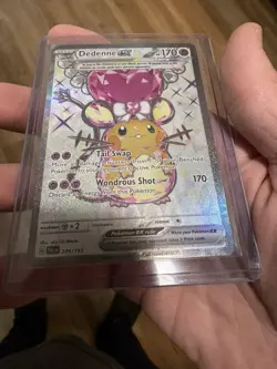 Pokemon TCG Dedenne EX 239/193 Paldea Evolved Ultra Rare Full Art Holo - Image 3