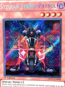 yugioh Stygian Street Patrol DREV-EN099 Secret Rare 1st Edition near mint - Image 2