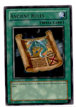 Ancient Rules | STON-EN037 | Yu-Gi-Oh! TCG - Image 1