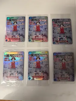 Bandai Monkey D. Luffy Holo Cards Lot One Piece US Voyage English 2026 (6) - Image 1