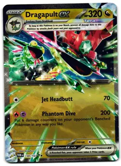 Dragapult EX 130/167 - Twilight Masquerade Pokemon TCG 2024 Double Rare- NM Card - Image 1