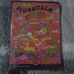 MTG Secret Lair Flower Power R Mountain #1948 - Image 1
