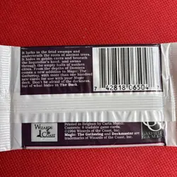 1994 Magic: The Gathering “THE DARK” Factory Sealed Booster Pack *Ships Free* 742818065047 - Image 3