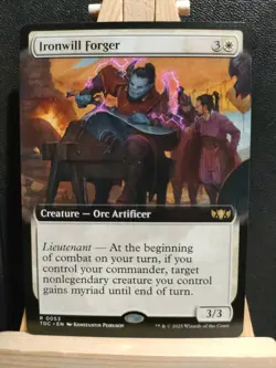 Ironwill Forger (Extended Art) - Tarkir Dragonstorm - NM (see pics) MTG - Image 1
