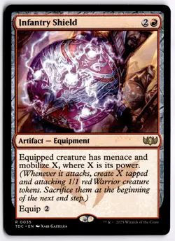 Infantry Shield NM TDC Commander: Tarkir: Dragonstorm MTG - Image 1
