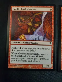 2x Goblin Bushwhacker Zendikar NM Magic The Gathering MTG Tcg - Image 2