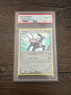 Pokemon Diamond And Pearl Dialga 1/130 Holo PSA 6 2007 - Image 1