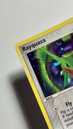 Rayquaza 3/17 (MP/BENT) •x2 SWIRLS• Cosmos Holo Pop Series 1 2006 Pokemon Card - Image 3