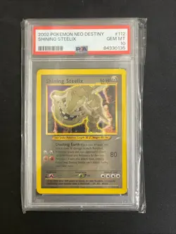 Shining Steelix 2002 Pokemon Neo Destiny PSA 10 #112 - Image 1