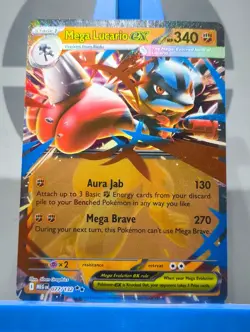 Mega Lucario ex 077/132 - Double Rare - Mega Evolution Base Set - Pokemon TCG - Image 3