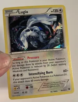 Lugia Holo Rare Cracked Ice 78/124 XY Fates Collide Pokemon LP - Image 2