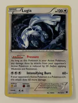 Lugia Holo Rare Cracked Ice 78/124 XY Fates Collide Pokemon LP - Image 3