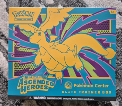 New/Sealed Pokemon Center TCG Mega Evolution Ascended Heroes Elite Trainer Box - Image 1