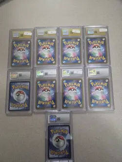 Pokemon TCG Slab Lot Of 9 CGC Slabs All In 9.5 Some Japanese And English - Image 2