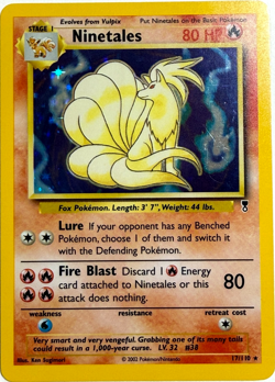 Pokemon Ninetales 17/110 Legendary Collection Holo 2002 LP - Image 3