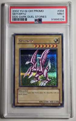 2002 YU-GI-OH! DARK DUEL STORIES Seiyaryu DDS-004 PSA 9 - Image 1