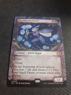 Bitterbloom Bearer MTG Showcase Mythic Full Art Card Near Mint Lorwyn Eclipsed - Image 1