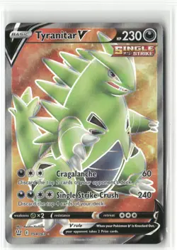 Pokemon Tyranitar V (Full Art) Ultra Rare SWSH05: Battle Styles 154/163 - Image 1