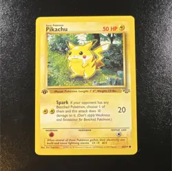 Pokemon Pikachu 60/64 Base Set 1st Edition Common 50 HP WOTC English 1999 - Image 1
