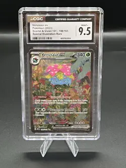 Pokemon TCG Venusaur ex Sv: Scarlet & Violet 151 198/165 Holo CGC 9.5 - Image 1