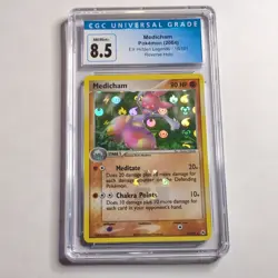 CGC 8.5 Medicham 10/101 EX Hidden Legends Reverse Holo 2004 Pokemon - Image 1