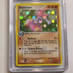 CGC 8.5 Medicham 10/101 EX Hidden Legends Reverse Holo 2004 Pokemon - Image 2