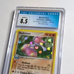 CGC 8.5 Medicham 10/101 EX Hidden Legends Reverse Holo 2004 Pokemon - Image 4