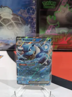 Pokemon 151 ENGLISH - BLASTOISE EX - DOUBLE RARE - 009/165 - NM/M - Image 1
