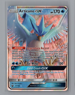Articuno GX - 31/168 - Pokemon Celestial Storm Sun & Moon Ultra Rare Card NM - Image 1