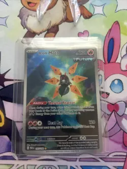 Iron Moth 187/182 Sv04: Paradox Rift Pokemon TCG Illustration Rare Holo Card - Image 1