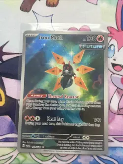 Iron Moth 187/182 Sv04: Paradox Rift Pokemon TCG Illustration Rare Holo Card - Image 3